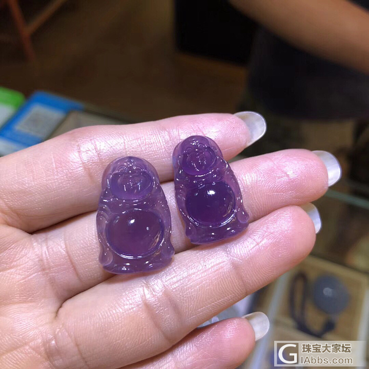 印尼紫玉髓_挂件蛋面玉髓