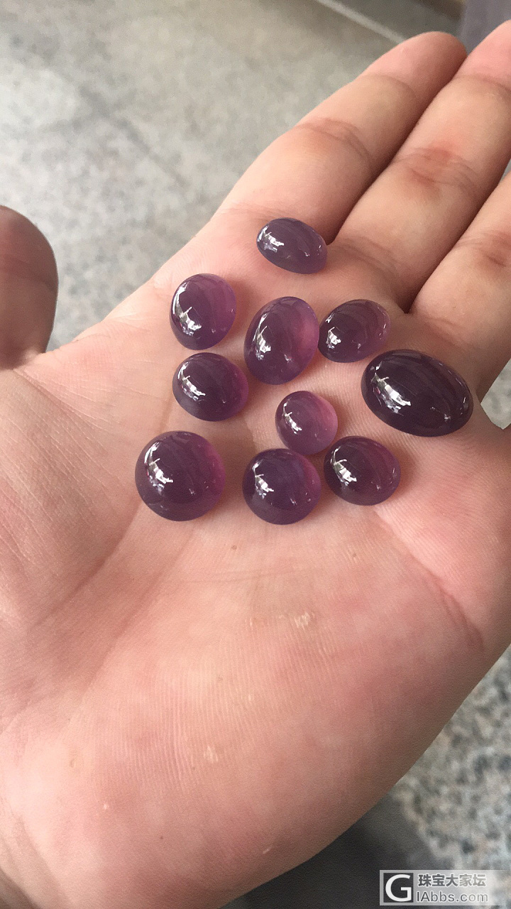 印尼紫玉髓_挂件蛋面玉髓