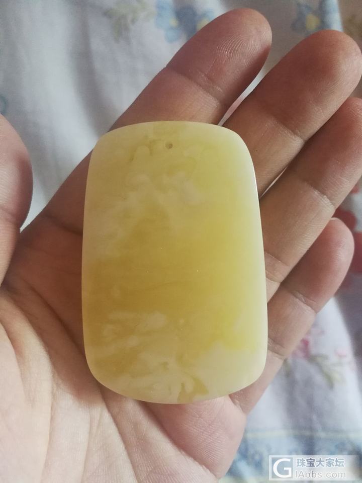 急出一块完美的白花蜡，价格超级划算_挂件蜜蜡