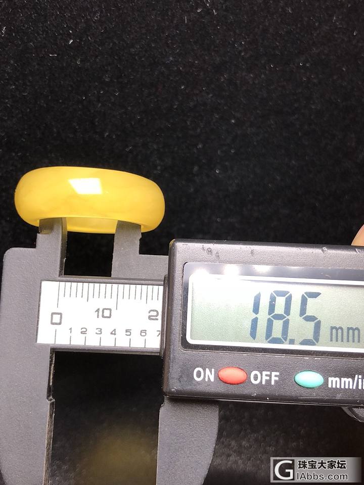 指环套装！18.5圈口蜜蜡鸡油黄！指环也可像图七这样镶嵌做锁骨链美美哒[愉快]最..._戒指蜜蜡