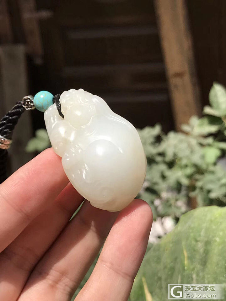 新疆和田且末料招财貔貅挂件_挂件和田玉