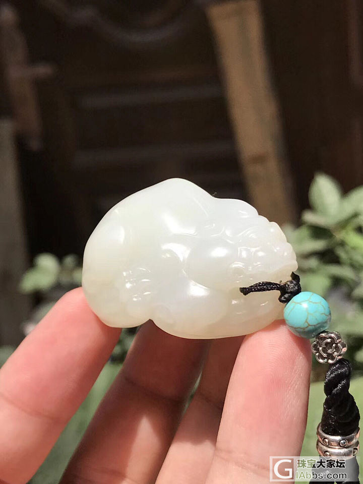 新疆和田且末料招财貔貅挂件_挂件和田玉