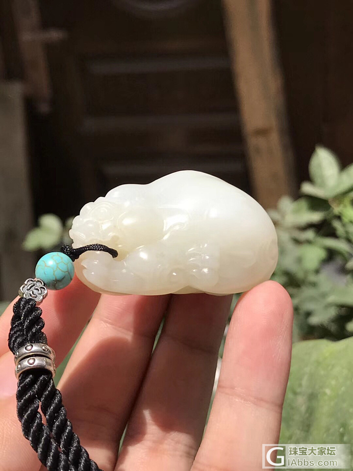 新疆和田且末料招财貔貅挂件_挂件和田玉