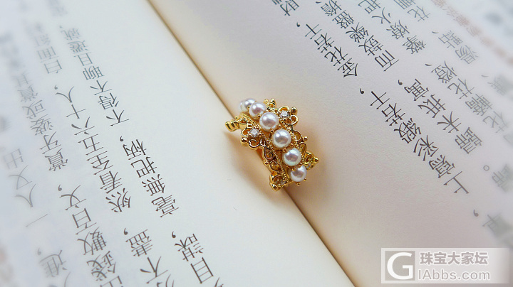 【三千世界】皇冠戒指 日本阿古屋babyakoya 钻石皇冠排戒_戒指海水珍珠