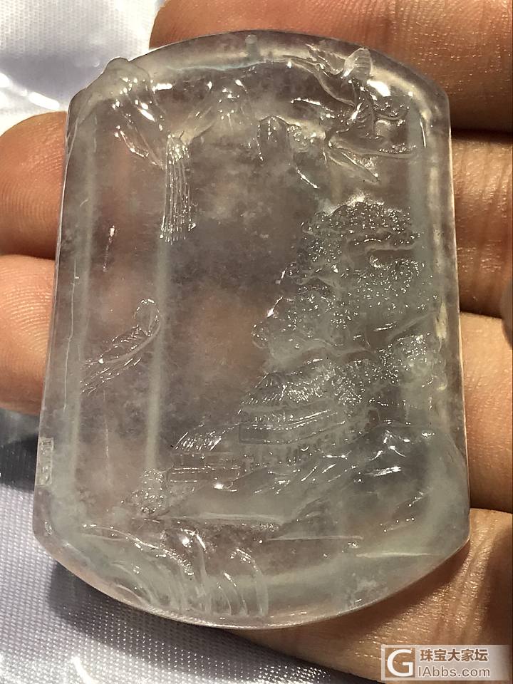 翡翠山水牌_玉工