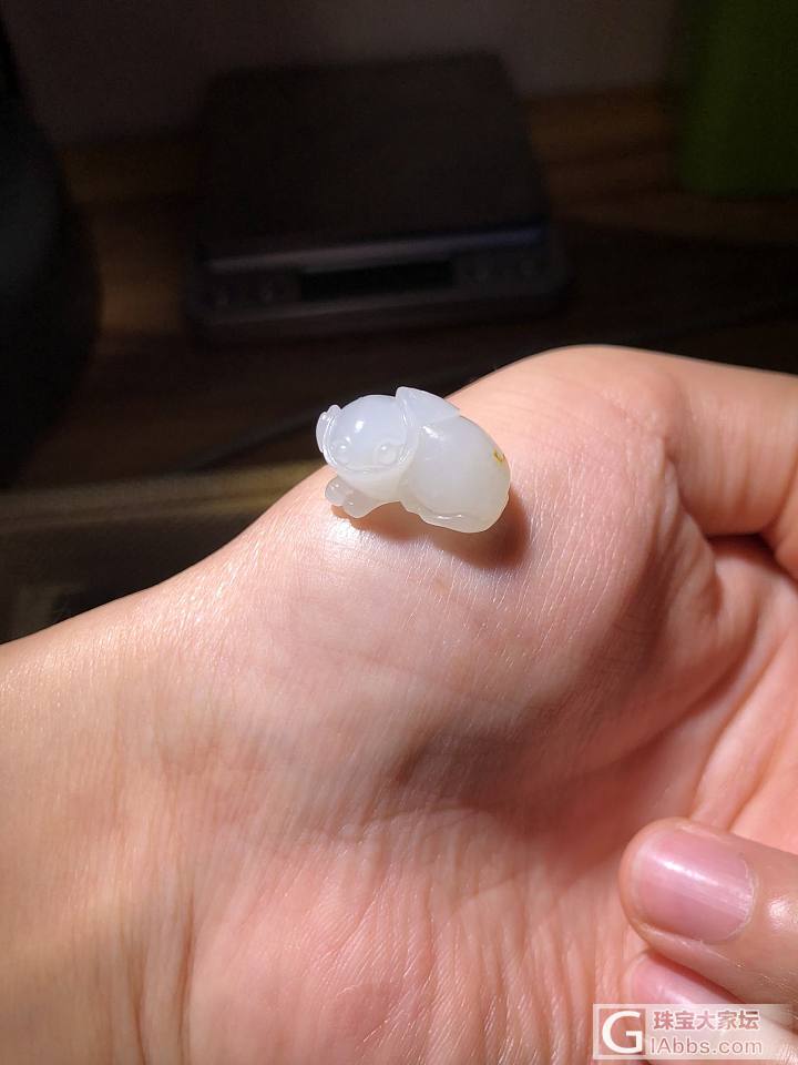 两个萌物～待收🤓🤓🤓_挂件和田玉