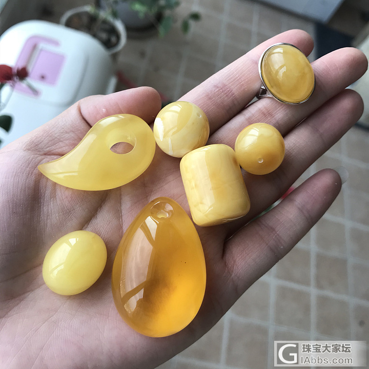 出几个柠檬糖_挂件蛋面琥珀蜜蜡