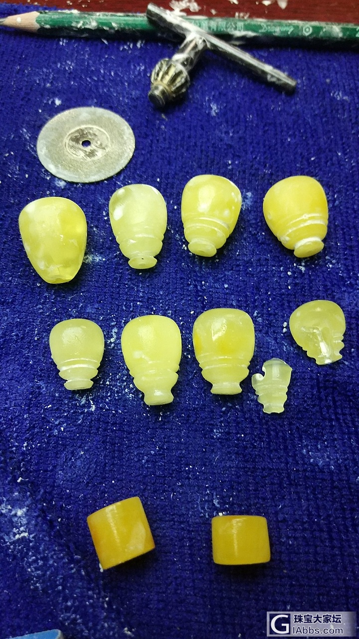 蜜蜡三通，爆了俩个_配件蜜蜡