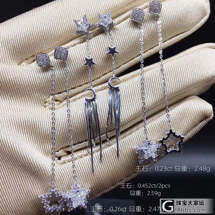 *Lucky Star成品*
一体幸运星希望给你一种力量。一种怀抱自信，发光发热..._耳坠钻石