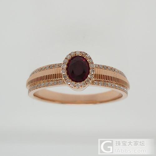 爸妈在泰国三万买了0.55克拉的红宝石。。。_戒指红宝石