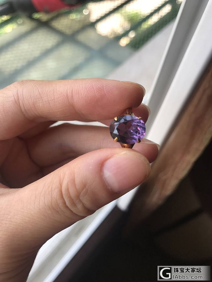 麻烦各位大神帮我看看这是什么材质_戒指紫水晶