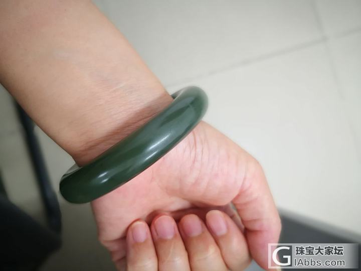 青海青玉圆条，定做的。_手镯和田玉