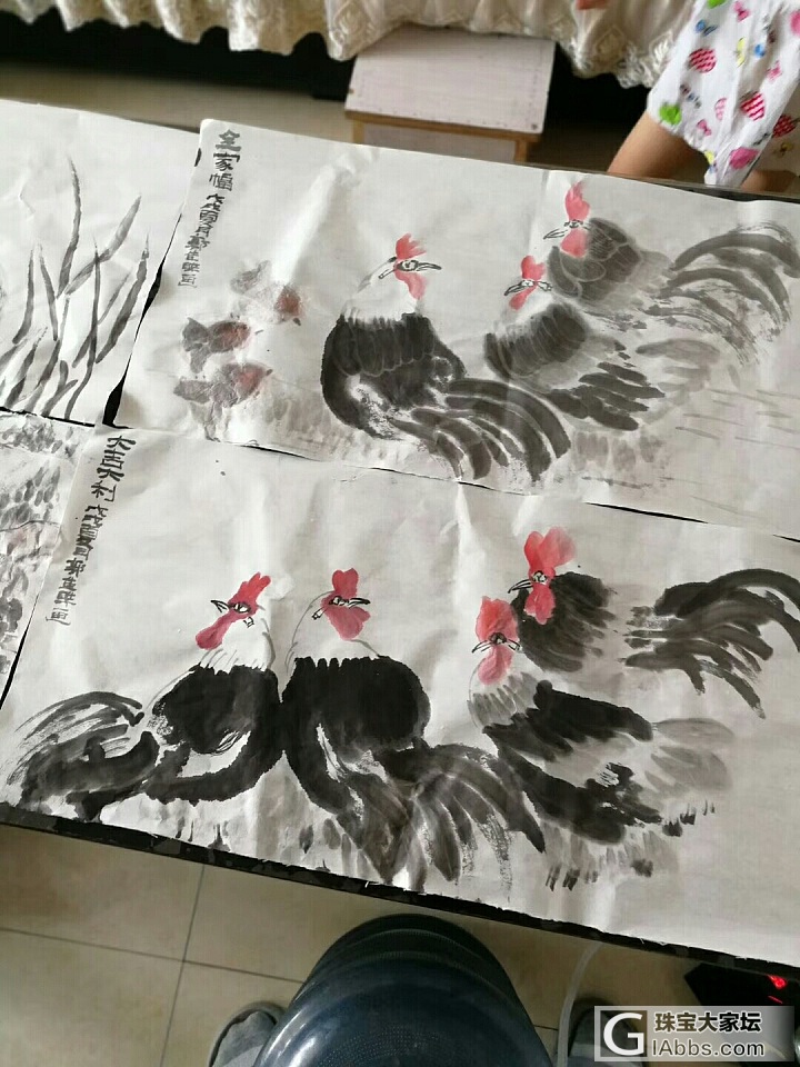 儿子下午的作品_国画