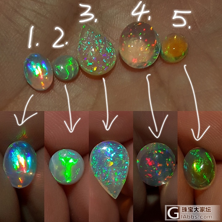 水晶体欧泊变彩亮度大横评_欧泊