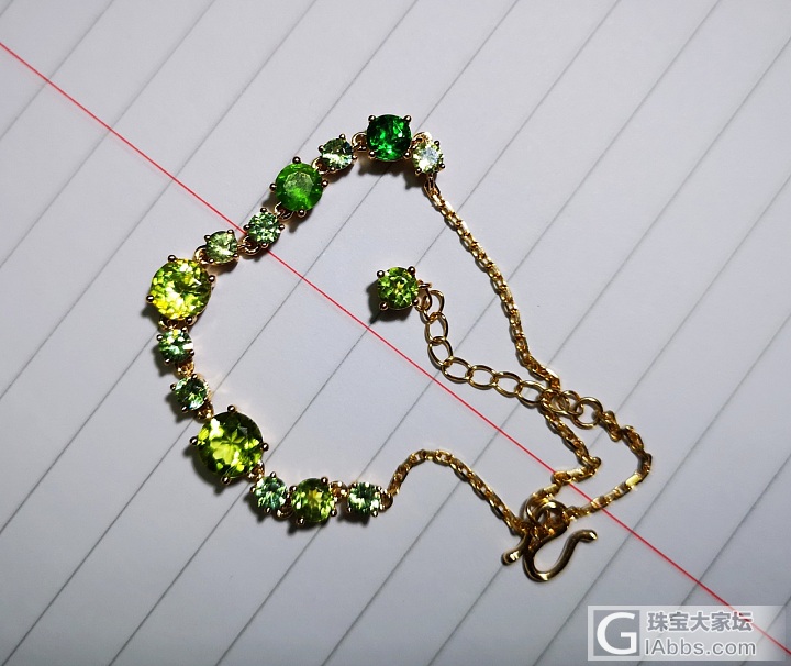 各种绿色小石头手链_手链翠榴石