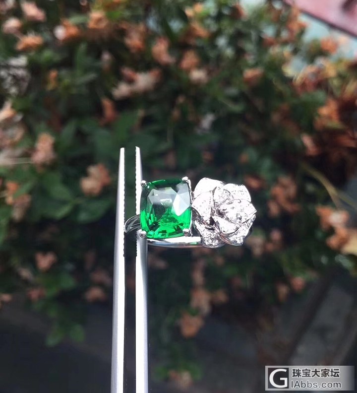 ##中颐天然沙弗莱戒指##  2.17ct  18K白金钻石_戒指沙弗莱