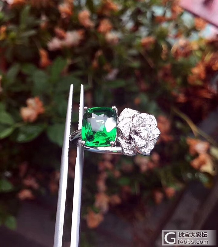 ##中颐天然沙弗莱戒指##  2.17ct  18K白金钻石_戒指沙弗莱