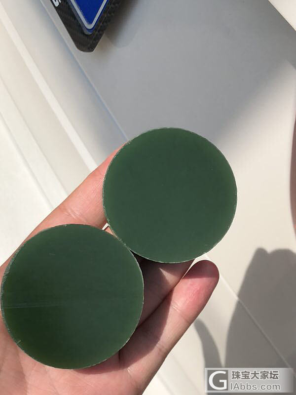 最好的两个手镯心，色正，色纯！_明料和田玉