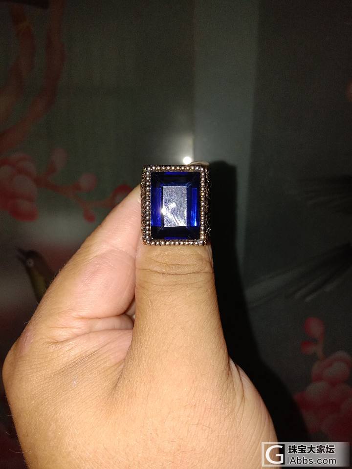 清代 宫廷蓝色钻石戒指 可不是蓝宝石戒指哟_戒指