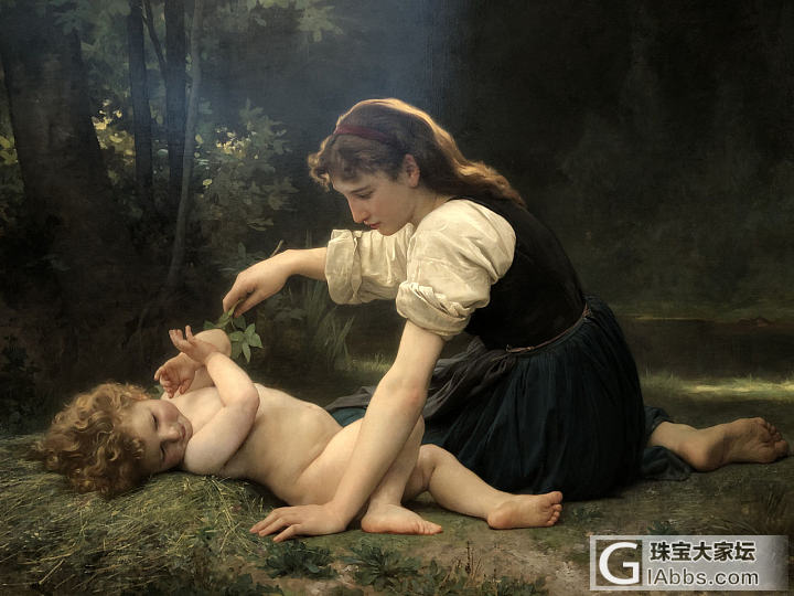 William Adolphe Bouguereau 看见了丁达尔效应，Clau..._书画