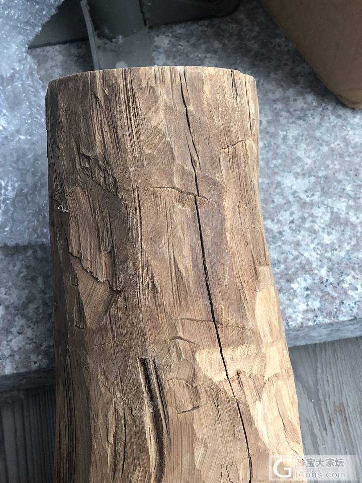迈索尔风化老山檀老料，过几天开珠子😄_老山檀