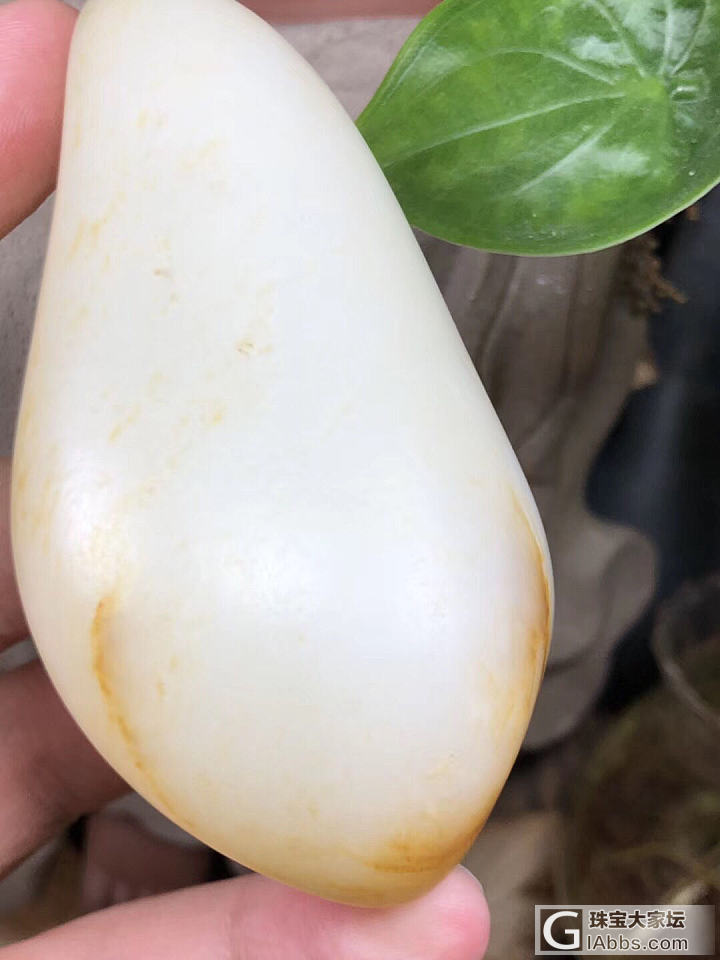 288克，一级白，背后两个浅皮，可以把玩，可以雕刻，密度肉眼不见结构！_原石和田玉