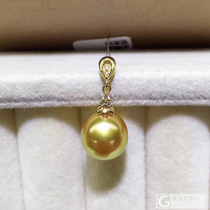 18k金鋯石吊坠款式、金重：0.49g、镶嵌10-11mm菲律宾、_珍珠