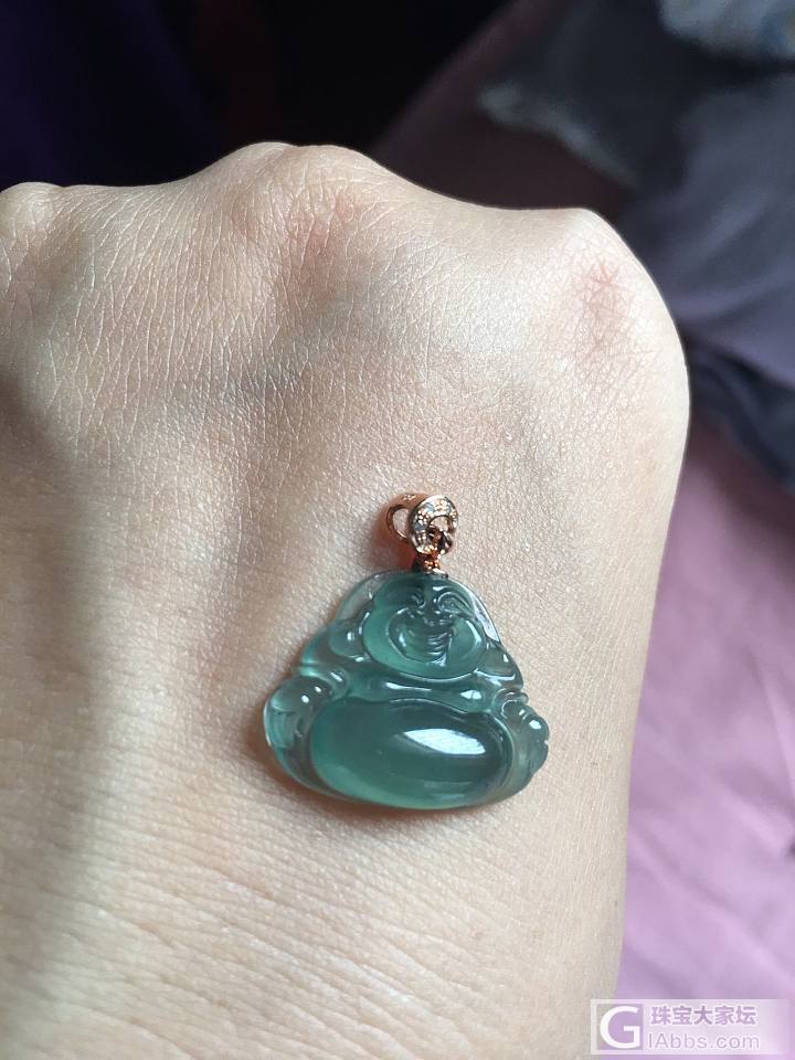 发现对蓝色的东东情有独钟_挂件珠串翡翠