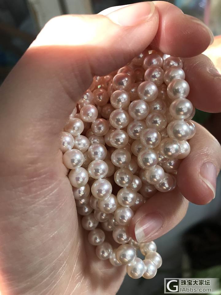淡水珍珠6-7，实际是5.5-6.5，这串怎么样啊？某宝700买的，留下还是退？_珍珠淡水珍珠