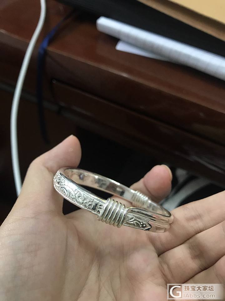 小四喜推圈_手镯银