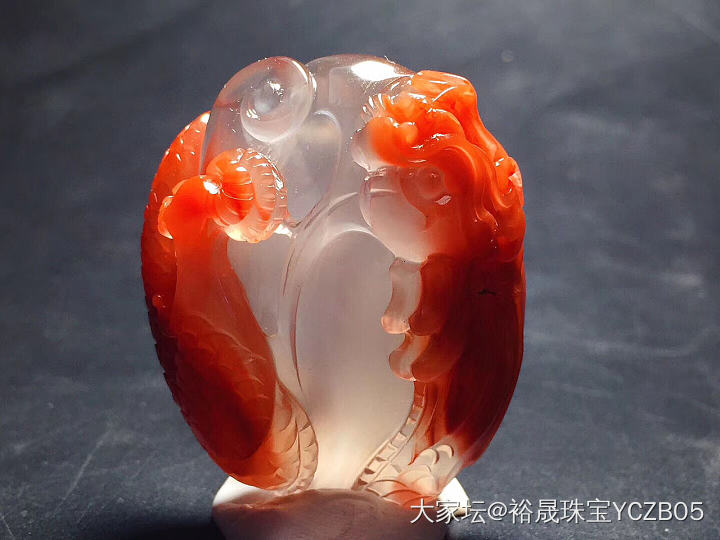 南红冰飘意境超美_玉髓玛瑙