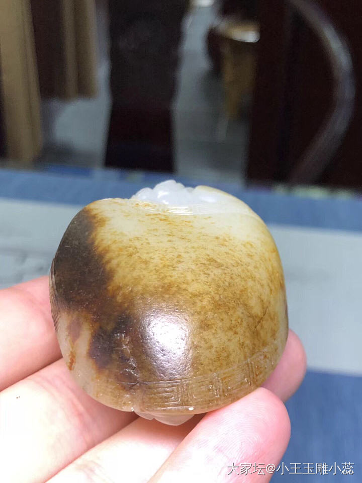 籽料龙龟128克！原皮独籽切的，肉质暖白色，秋梨皮密度很细，油性高，圆润饱满！非..._和田玉