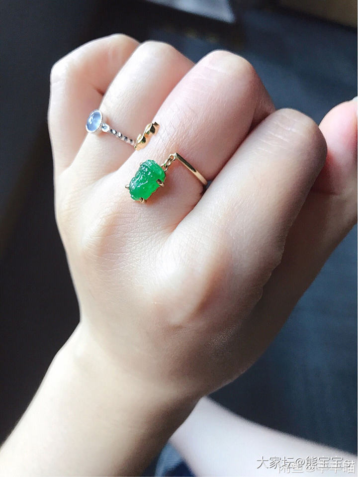 心情不太美好_戒指翡翠