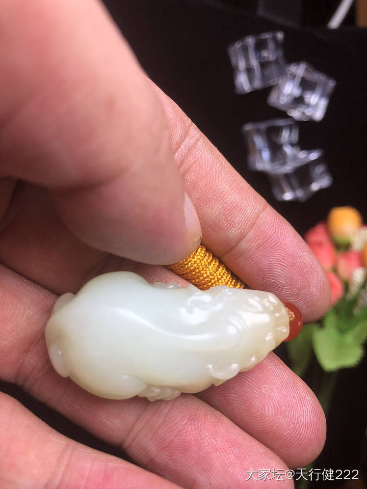 鸿运当头貔貅_把玩件和田玉