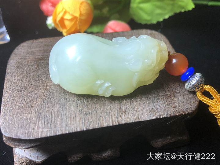 鸿运当头貔貅_把玩件和田玉