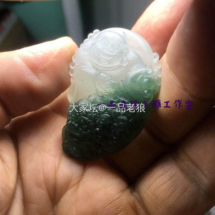 工作日志 ~ 分享两个有玻璃光泽的料子及成品的过程_闲聊大家谈玉工翡翠