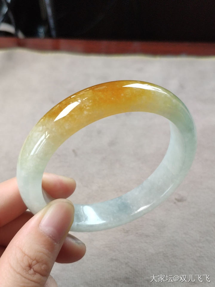 【双儿翡翠】正黄翡镯子_手镯翡翠