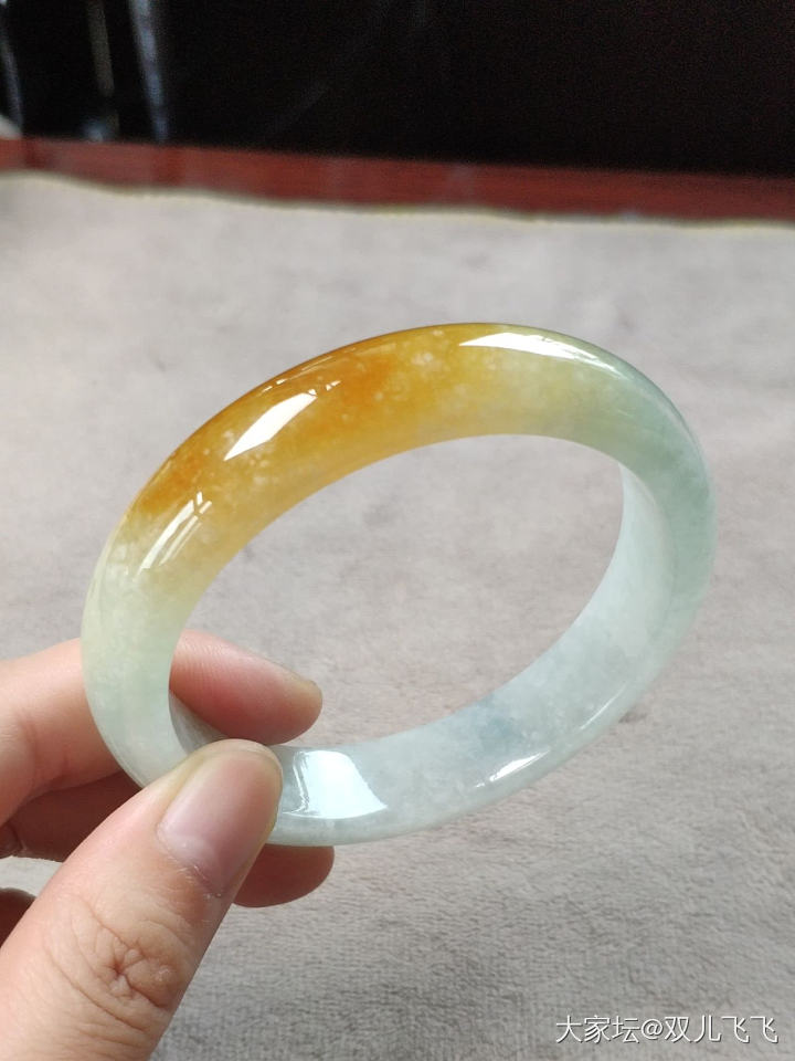 【双儿翡翠】正黄翡镯子_手镯翡翠