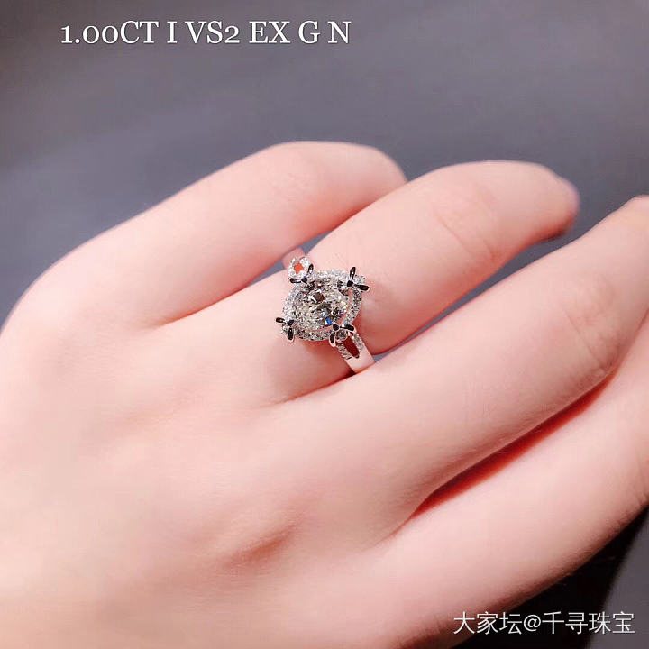 宫廷风设计款，1克拉椭圆形钻戒💍_异形钻设计千寻珠宝