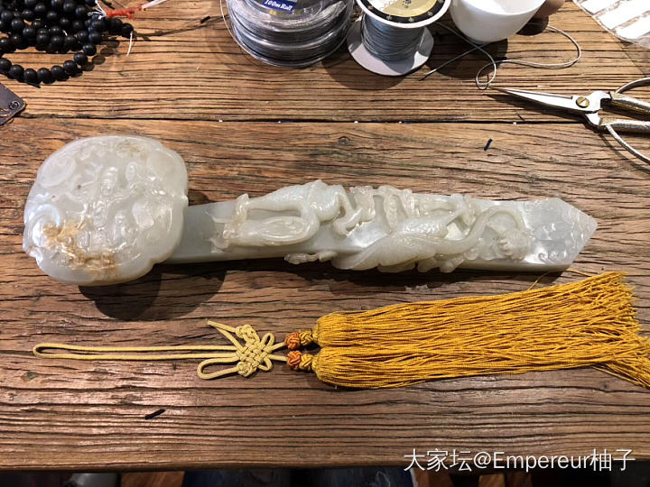 客户拿来的玉如意 😍😍😍_把玩件