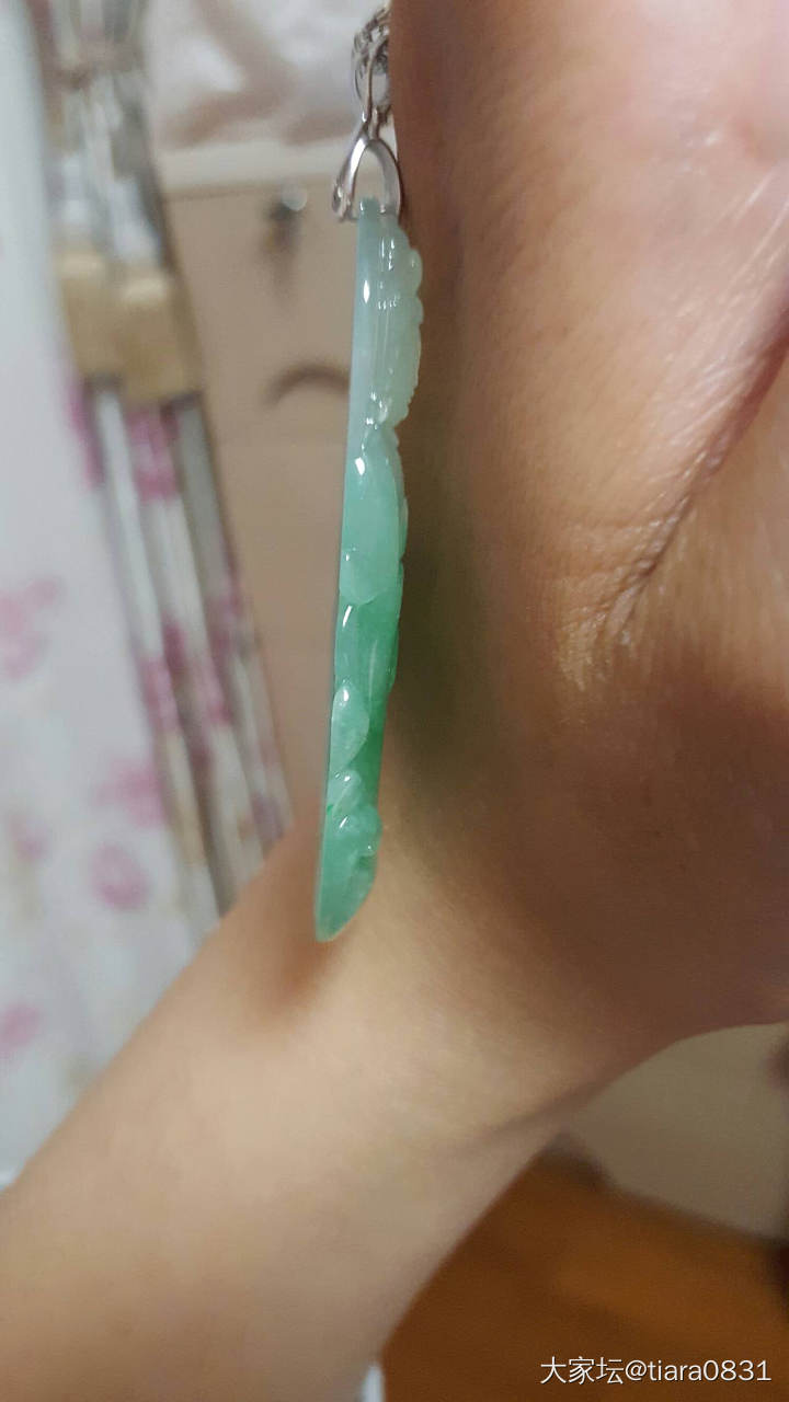 第二贴了，今天刚收到的随形大观音。_挂件翡翠