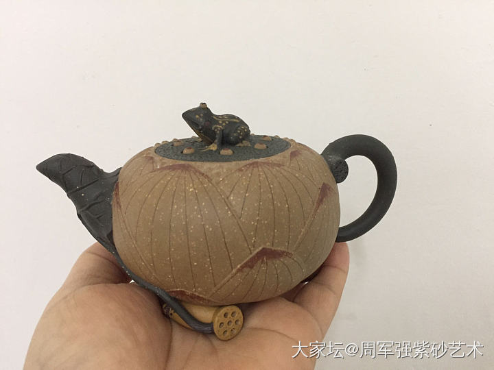 青蛙莲子壶_茶道