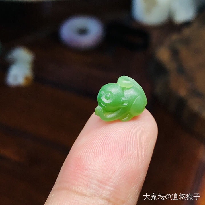 非常喜爱的拇指猴
越小手工做起来越困难，具有挑战精神_和田玉