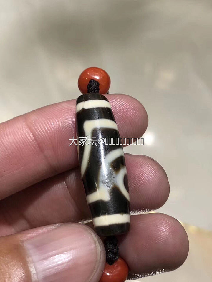 སྟོང་གཟི་དུག་འབུ་མ་་་་་་黑白千年至纯两眼天珠....._天珠