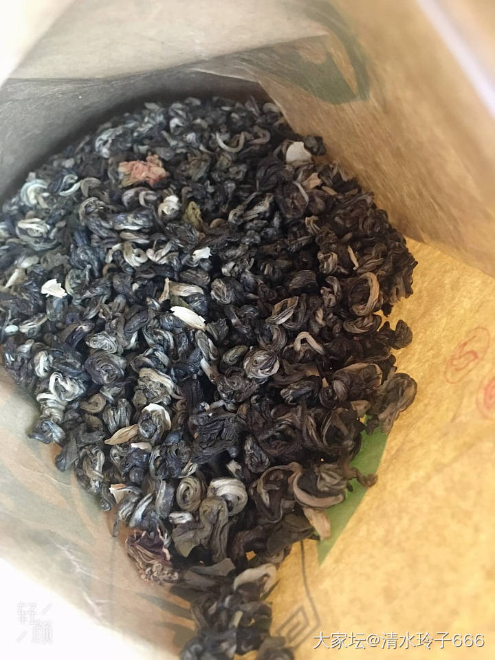 昨天开了个贴探讨茉莉花茶的，今天就喝上了_茶叶