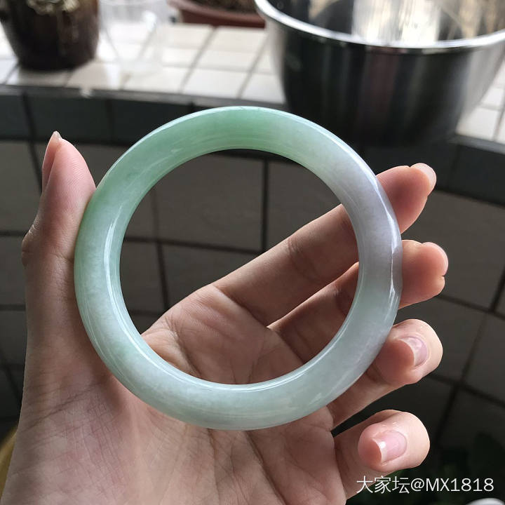 入了两枚福镯 大家帮看看吧 ..._手镯翡翠