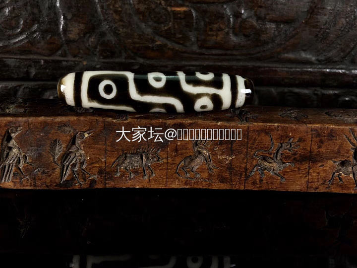 清代久眼料器_天珠
