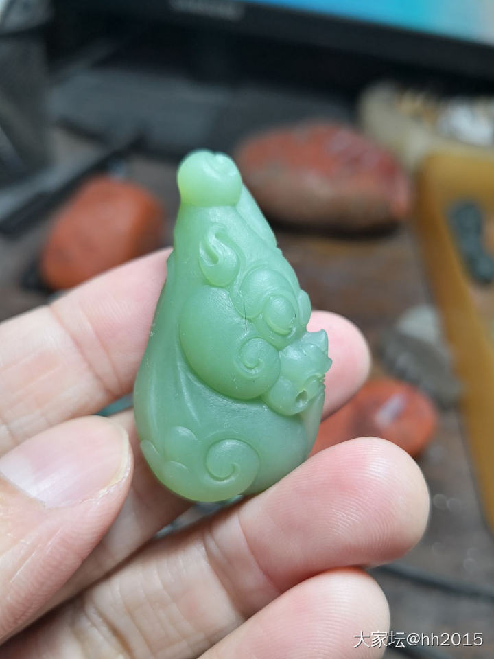 最近的状态_半成品和田玉