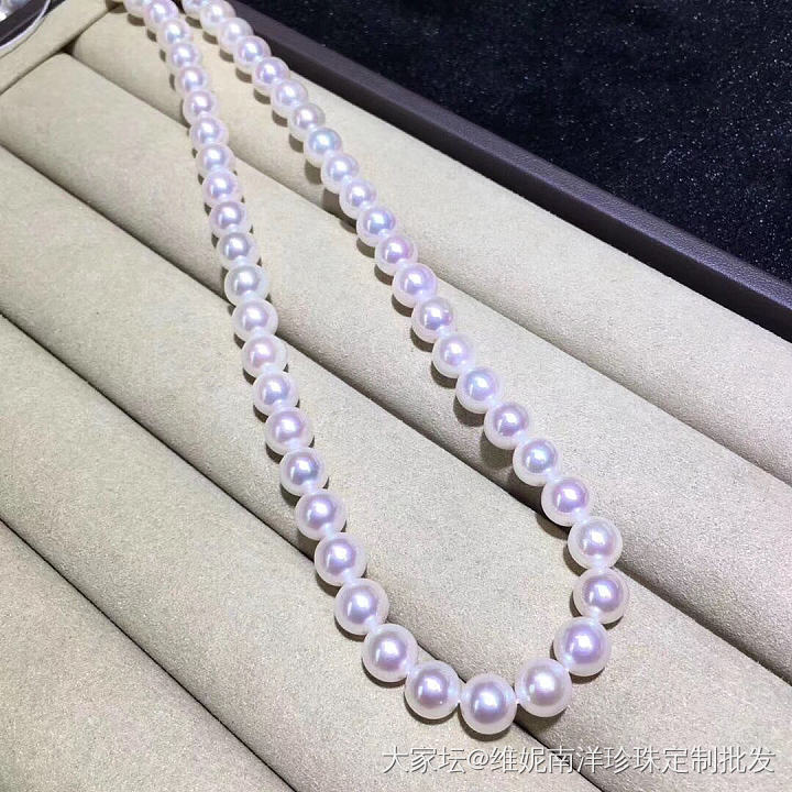 来一批超性价比高的项链
akoya8-8.5mm  强光 微瑕
 珠层超厚实  ..._海水珍珠