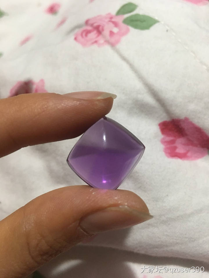 这是养晶吗_蛋面紫水晶